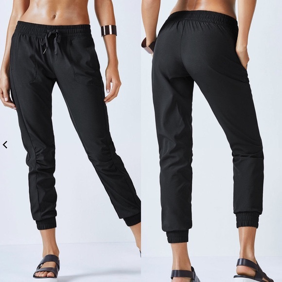 Fabletics Pants - Fabletics Black Drawstring Betsy Joggers